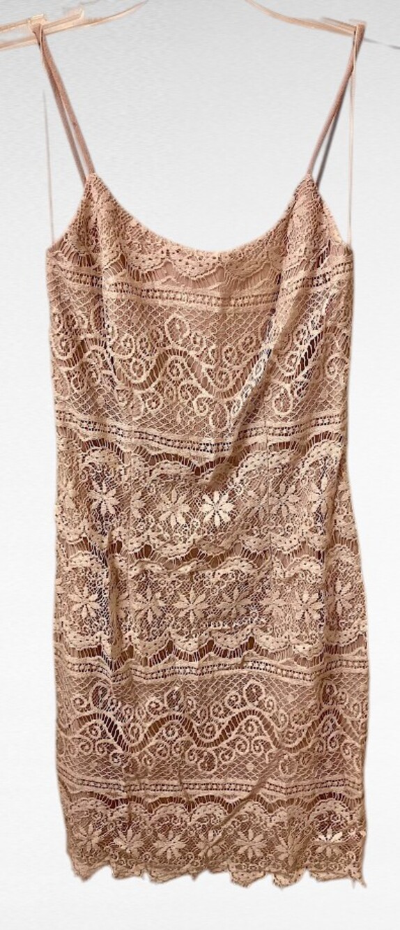 Elizabeth Wayman Vintage Lace Slip Dress in Ivory. Stylish, classy and fun.